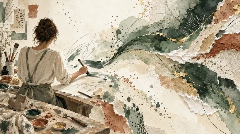 Parcours arts plastiques — pratique guidée des matières et des gestes